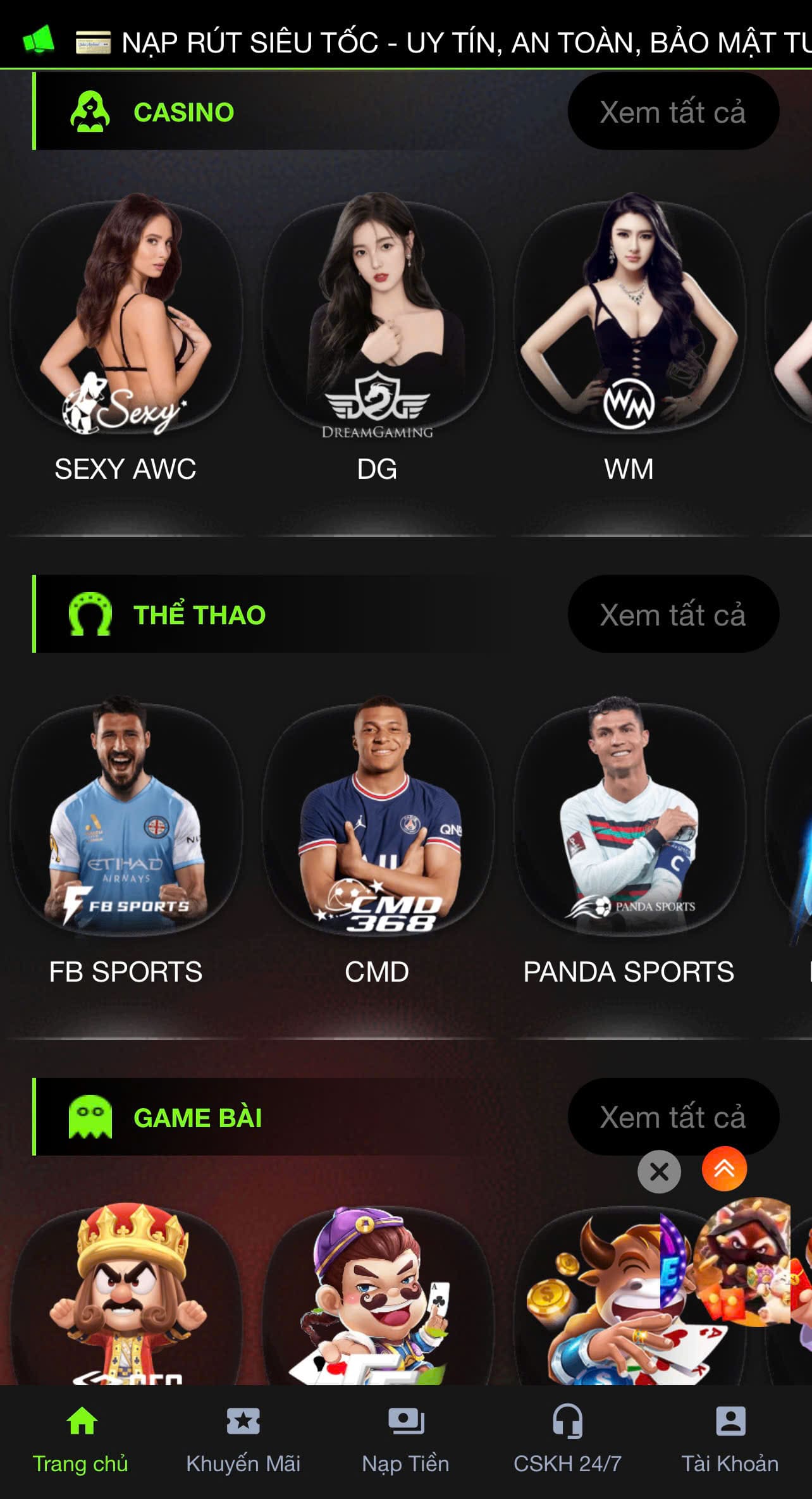 App Nhà cái pe78907